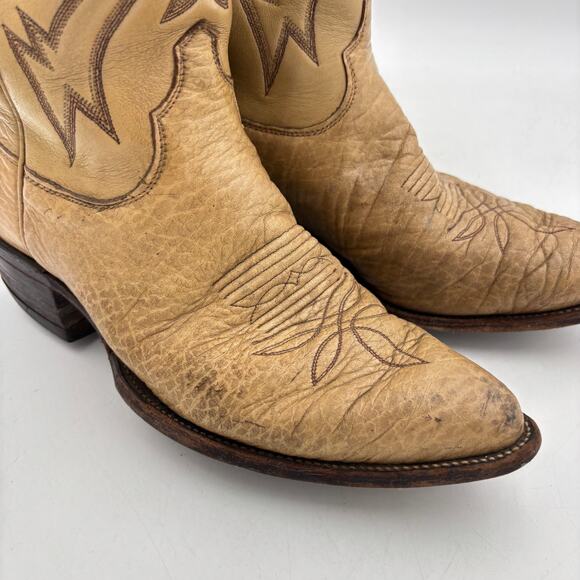 Vintage Olathe 26611 Leather Western Cowboy Boots Mens 9 D Workwear USA